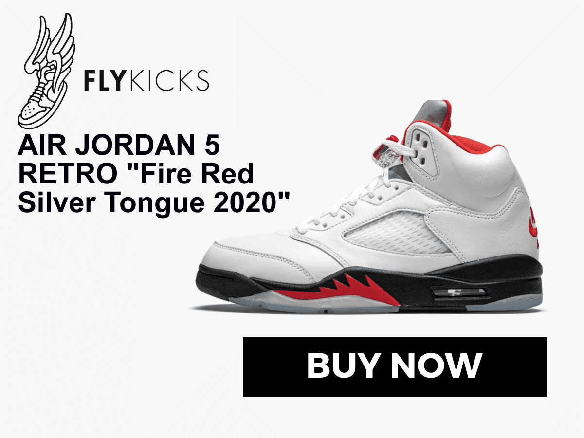 Jordan retro 5 hot sale fire red