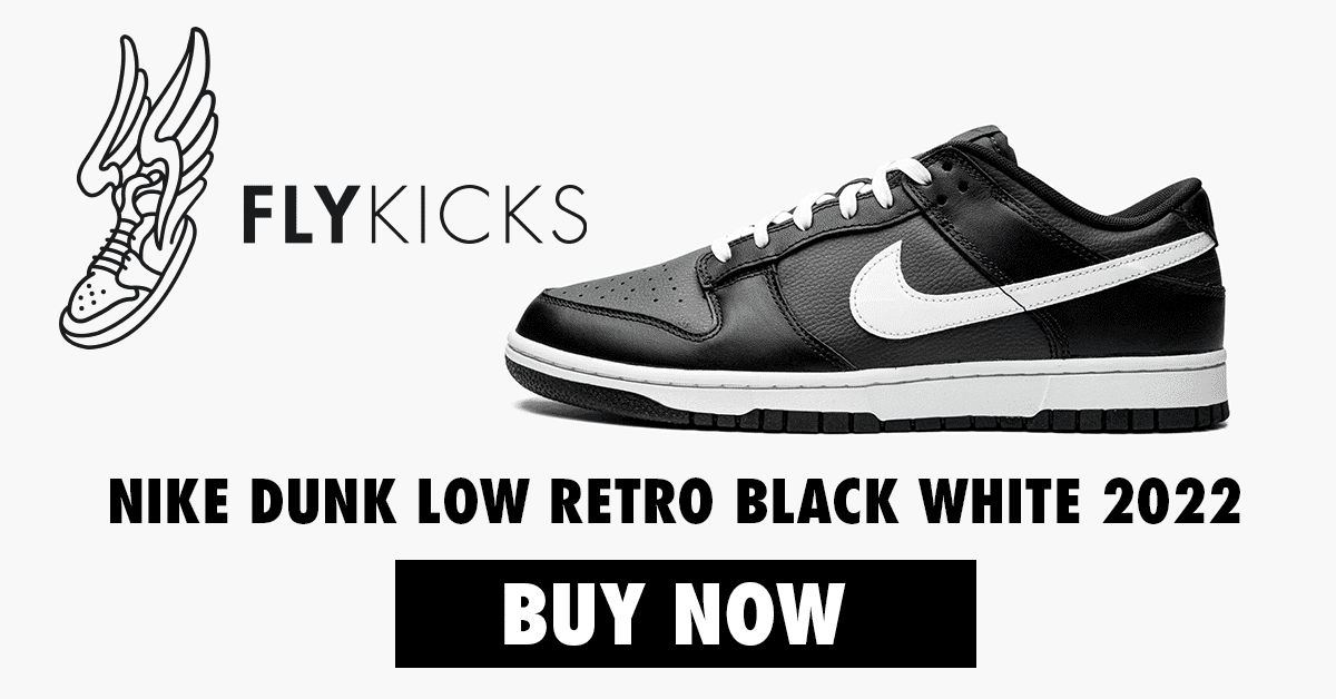 NIKE DUNK LOW RETRO Black White (2022) - Flykicks