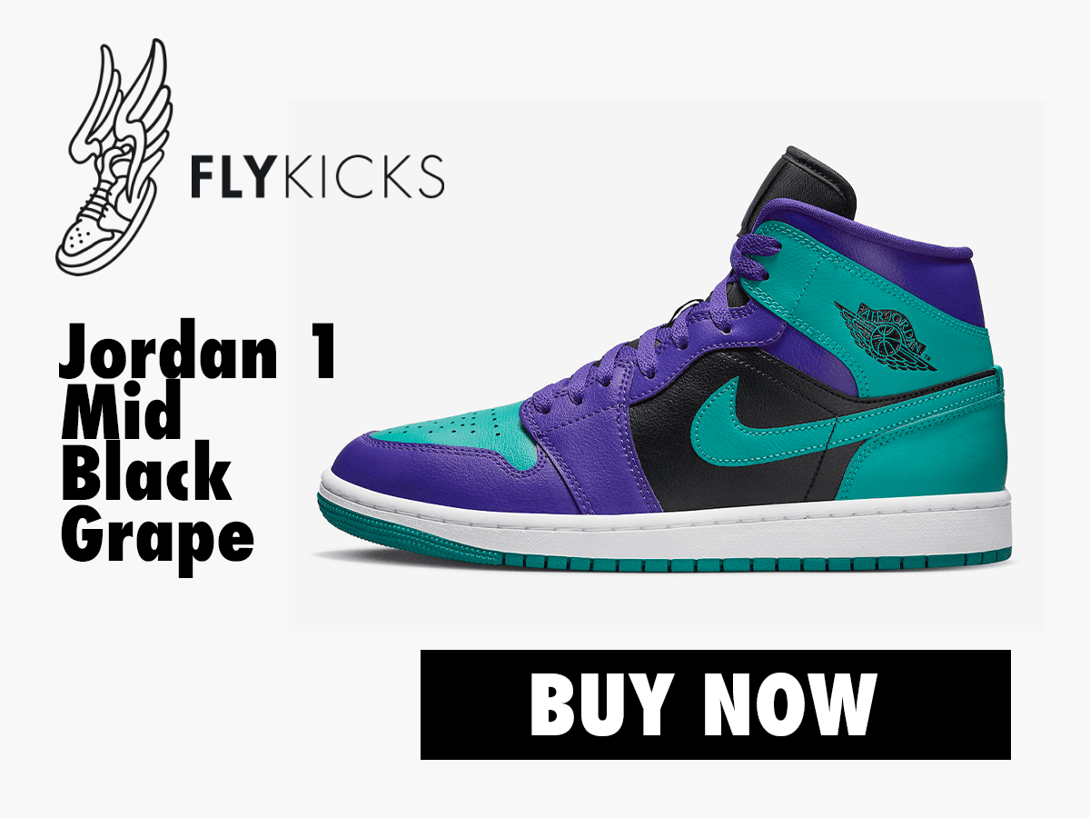 WMNS Air Jordan 1 Mid “Black Grape” - FlyKicks