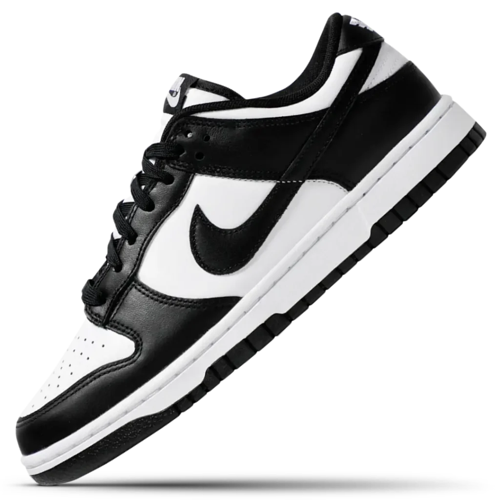flykicks nike dunk low black white slider