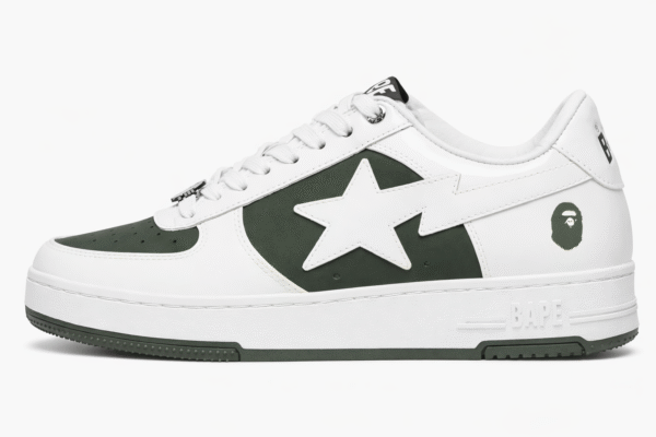 bape sta low "white olive"